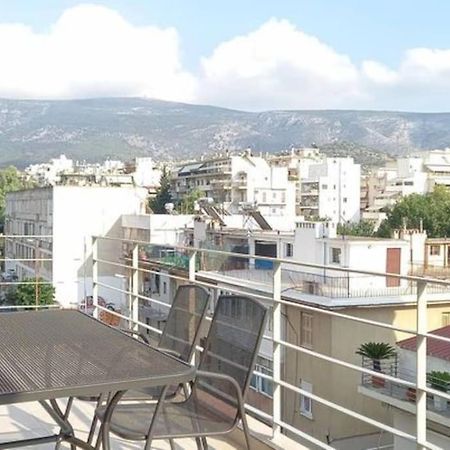 Blue -Spacious 1Bdr Corner Flat/Balcony/View Apartment Athens Exterior photo